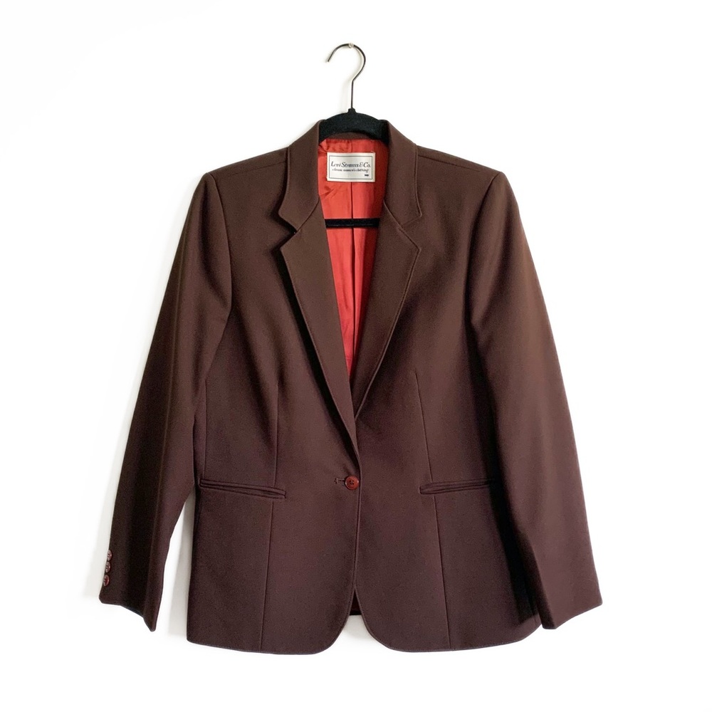 Levi’s Vintage 70’s Women’s Brown Blazer Jacket Retro